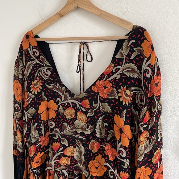 Anthropologie Verb by Pallavi Singhee Fringe Mini Dress Women’s Large Whimsygoth - Picture 7 of 11